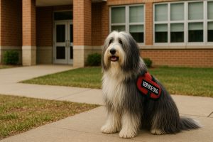 service dog breeds bearded collie service dog 1