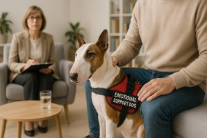 service dog breeds bull terrier emotional support dog