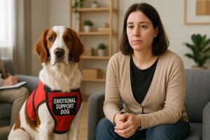 service dog breeds irish red and white setter emotional support dog