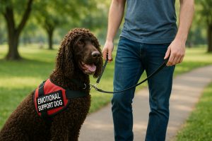 service dog breeds irish water spaniel emotional support dog