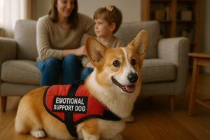 service dog breeds pembroke welsh corgi emotional support dog