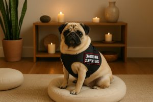 service dog breeds pug emotional support dog