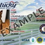 Kentucky Dog Registration Card