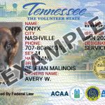 Tennessee Dog Registration Card